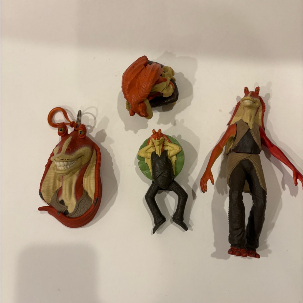 Jar Jar Binks Star Wars Toy lot of 4 - Picture 4 of 16